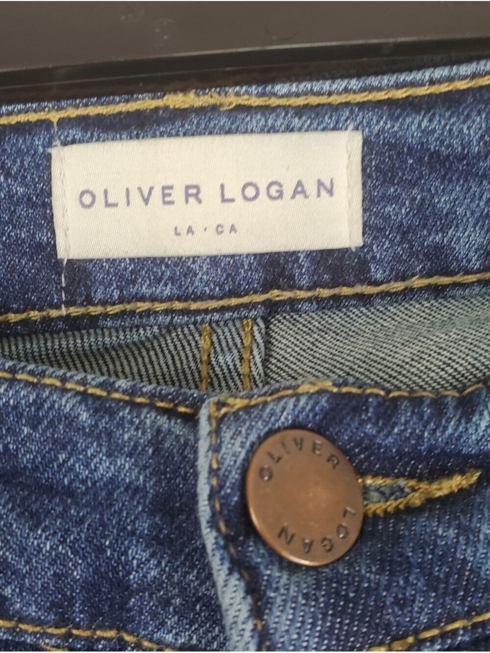 Oliver Logan Midwash Blue Jeans Button Fly Womens Size 28 Cotton Blend - Picture 5 of 12